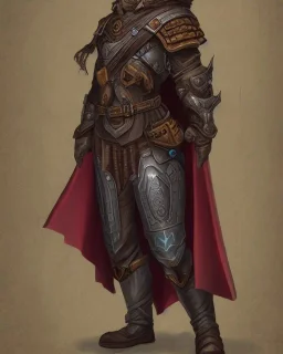 artificer wearing rune etched armor, D&D character