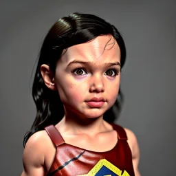 Gal gadot toddler, full body, dramatic lighting, hyper realistic