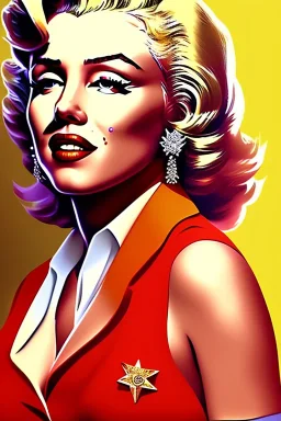 Marilyn Monroe, Mafia 2, photorealistic illustration, 4k