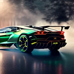 fullbody Drawing of 'Lamborghini Centenario',intricate detail,andrea bonelli,Kilian Eng,Ohrai,evan lee,Aleksandr Sidelnikov,three quarters frontal aerial view,toned colors,16k