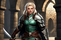 Ser Wylla of Thornhelm was once a novice archivist in the Grand Library, her days spent cataloguing ancient tomes. When desecrators broke into the catacombs beneath the keep, she seized her late father’s blade and donned battered armor to defend the forbidden archives. Now she patrols the silent halls, ever vigilant against intruders who seek the lost relics of her order.