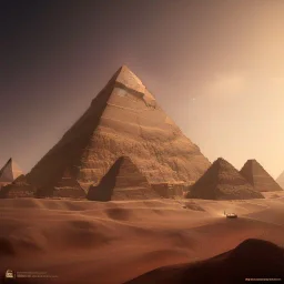 Giza Piramitleri fantasy art, shine lighting, cinematic, extremly, mist