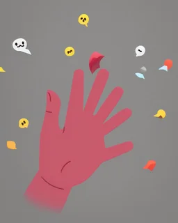 Hand pointing at you emoji design