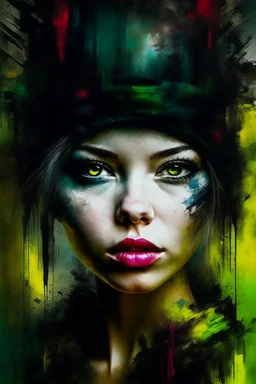 Portrait of A beautiful Germany woman by Jeremy Mann and Russ Mills, 8k resolution concept art triadic colors intricately detailed trending on Artstation