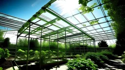 "Imagine a greenhouse. The glass in the greenhouse lets sunlight in, but it traps heat inside. The Earth's atmosphere works in a similar way. Sunlight passes through the atmosphere and heats the Earth's surface. The Earth's surface then emits heat back into the atmosphere, but some of this heat is trapped by greenhouse gases. These gases act like the glass in a greenhouse, keeping the Earth's temperature warm."