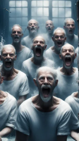 sailor throws harpoon at a big white whale from an old fishing boat, 8k, detalied