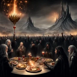 New Year's Eve party in Mordor