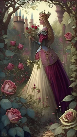 Once upon a time in a far-off land was a kingdom that was ruled by a kind-hearted Queen. The Queen was famous for her generosity and love towards her people. She always put their needs before hers and worked hard day and night to keep them happy and safe. One day, while the Queen was taking a stroll in the garden, she noticed a beautiful rose bush that had wilted due to lack of care. She immediately called for a gardener and instructed him to take care of the rose bush. The gardener, amazed by