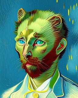 Cat van gogh