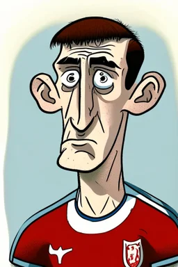 Anthony Gordon English football player ,cartoon 2d