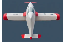 2d plane, red