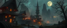 the first nation, robotic witchcraft, cyberpunk village