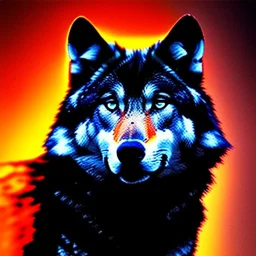 black wolf