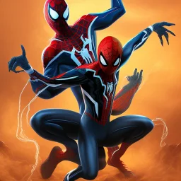 Venom and spider man