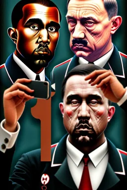 Hitler and Kanye West take a selfie together