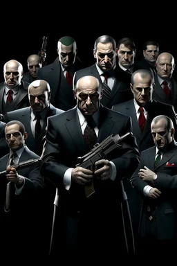 Hitman Mafia all 15 member the gun no text