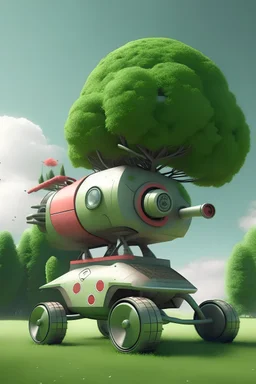 a rocket car tree robot new technology