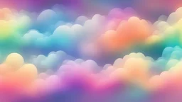 Colorful abstract blurred foggy rainbow smoke clouds vector frame pattern background illustration