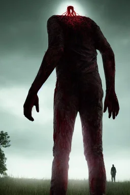 realistic image, joe biden zombie, zombie posing, arm cut and bleeding, amputated leg, night, walking with a limp, waist up view, dark ambient, highly detailed, sky background, concept art, unreal engine 5, god rays, ray tracing, RTX, lumen lighting, ultra detail, volumetric lighting, 3d, finely drawn, high definition, high resolution.