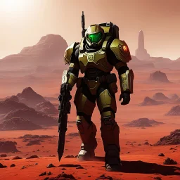 Doom Slayer on Mars