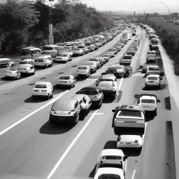 car traffic in miro style