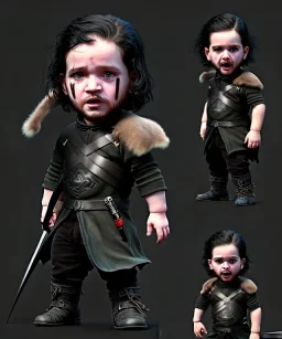 Jon snow toddler, full body, angry, dragon, dramatic lighting, hyper realistic