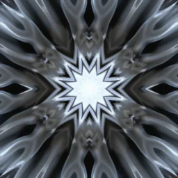Mesmerizing abstract 3d visual, recursive Symmetrical structure of flowing translucent shapes, centered, soft aesthetic, negetive space.