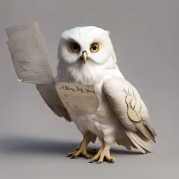 Hedwig from Harry Potter with Letter