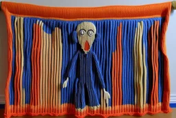 Knitted the scream Edvard Munch