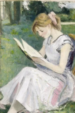 Berthe Morisot, Reading, 1873, Cleveland Museum of Art