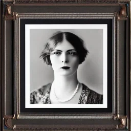 framed Portrait of a strong woman in the 1920s