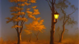 fall tree wonder Street light by Andrea del sarto