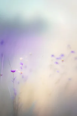 Wildflower Meadow, abstract background, smooth gradient color transition, evoking serenity. Background photography, close-up, blurred effect, gradient harmony, visual tranquility, airy lightness, gentle shifts, minimalist appeal