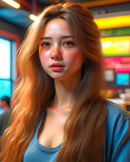 (RAW photo, best quality), (realistic, photo-realistic:1.3),best quality,highly detailed,masterpiece,ultra-detailed,illustration,1girl,upper_body,dynamic angle,world masterpiece theater,messy_long_hair,best quality,extremely detailed CG unity.