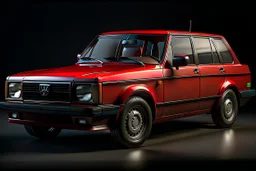 Fotorealistisch Volvo 240 brandneu rot