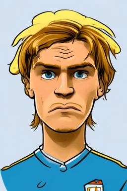 Rasmus Hojlund Footballer ,cartoon 2d