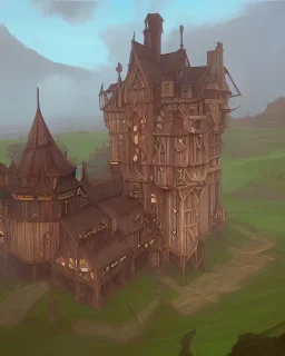 Wooden castle