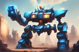 I want an intro image for a YouTube video about TFT Mighty Mech. I want the original image with a little modification.