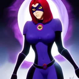 ultra detailed portrait of beautiful Raven Teen Titans , extremely detailed digital painting, extremely detailed face,crystal clear eyes, in the style of robert e howard and pablo oliveira and Ken Kelley and Keith Parkinson ,mystical colors,perfectly centered image, perfect composition, rim light, beautiful lighting,8k, stunning scene, raytracing