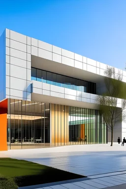 DISEÑO EXTERIOR DE UNA CLINICA DERMATOLOGICA Y SPA DE 3000M2 CON UN ESTILO MINIMALISTA Y NATURAL EN CIUDAD CON COLORES CLAROS QUE EL ESPACIO DE LA ENTRADA Y RECEPCION SE CONVIERTAN EN EL CORAZON DEL PROYECTO.