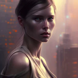 urban female fantasy, hyperrealistic portrait, bladerunner street, art of elysium by jeremy mann and alphonse mucha, fantasy art, photo realistic, dynamic lighting, artstation, poster, volumetric lighting, very detailed face, 4 k, award winning, cinematic lighting