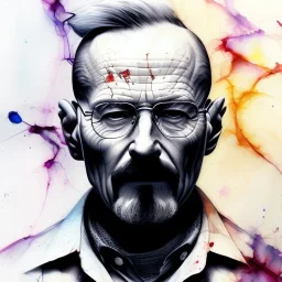 photorealistic Walter White, watercolor illustration by <agnes cecile> <Yoji Shinkawa>, natural tones, ornate and intricate detail , soft smooth lighting, soft pastel colors,
