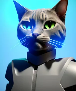 Half Robot cat