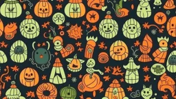 Halloween seamless pattern