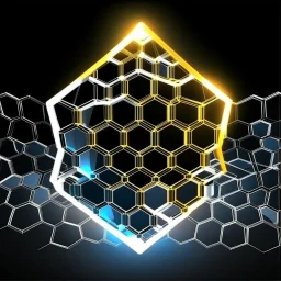 the structure of the neurocube is drawn in the form of honeycombs, a model of polygons