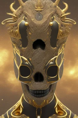 black male African alien, cracks in the voodoo head, wicked, diamond eyes, crown, blood, 8k, finely detailed, photo realistic, leopard style turquoise skull head gold dragon space alien rain skeleton gold teeth silver crown silver space suit spaceships