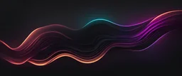mahogony glowing designs on black color gradient background blurred neon color flow, grainy texture effect futuristic fridge design
