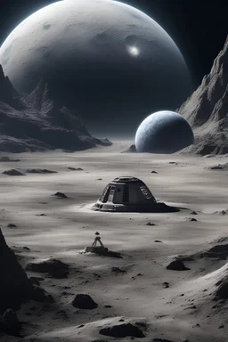 planet earth and secret alien base on the moon