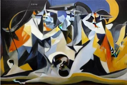 Guernica on a Wednesday, painting by Julie Bell