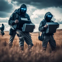 image of a Cyber Protection Team in the field on high alert